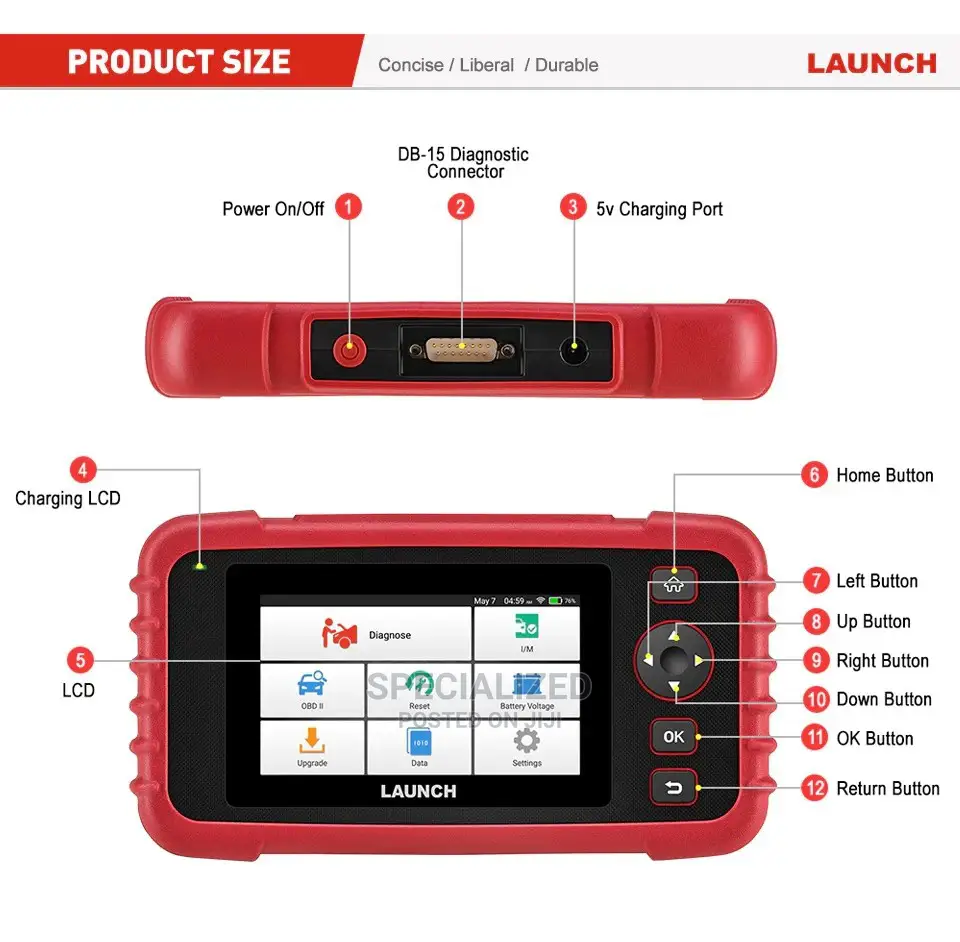 Launch X431 Creader 129X Android Touchscreen