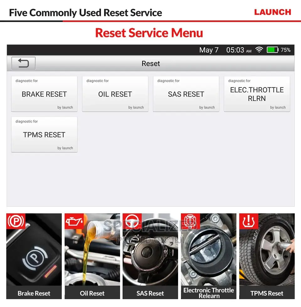 Launch X431 Creader 129X Android Touchscreen