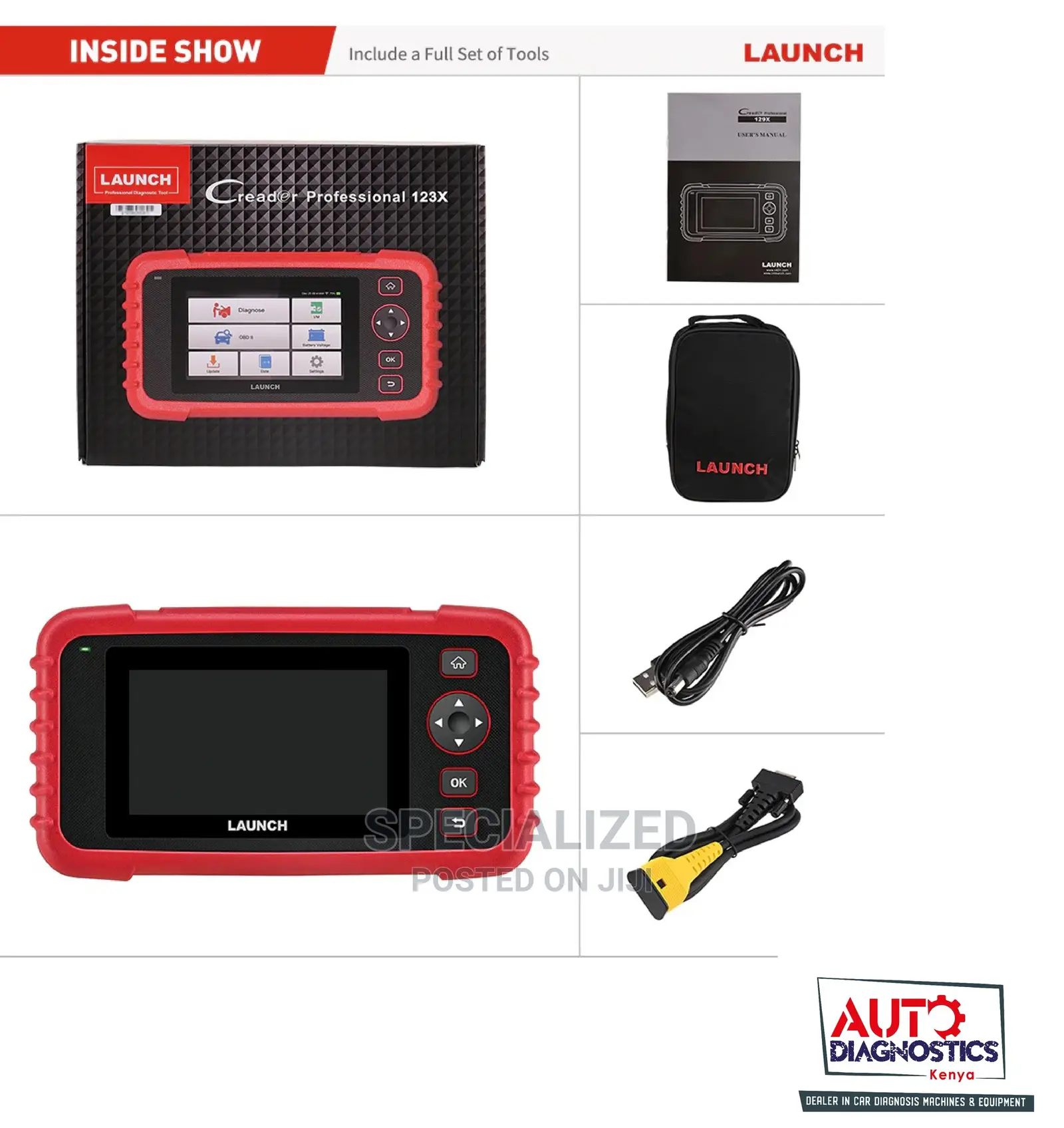 Launch X431 Creader 123x Android Vehicle Diagnosis Machine