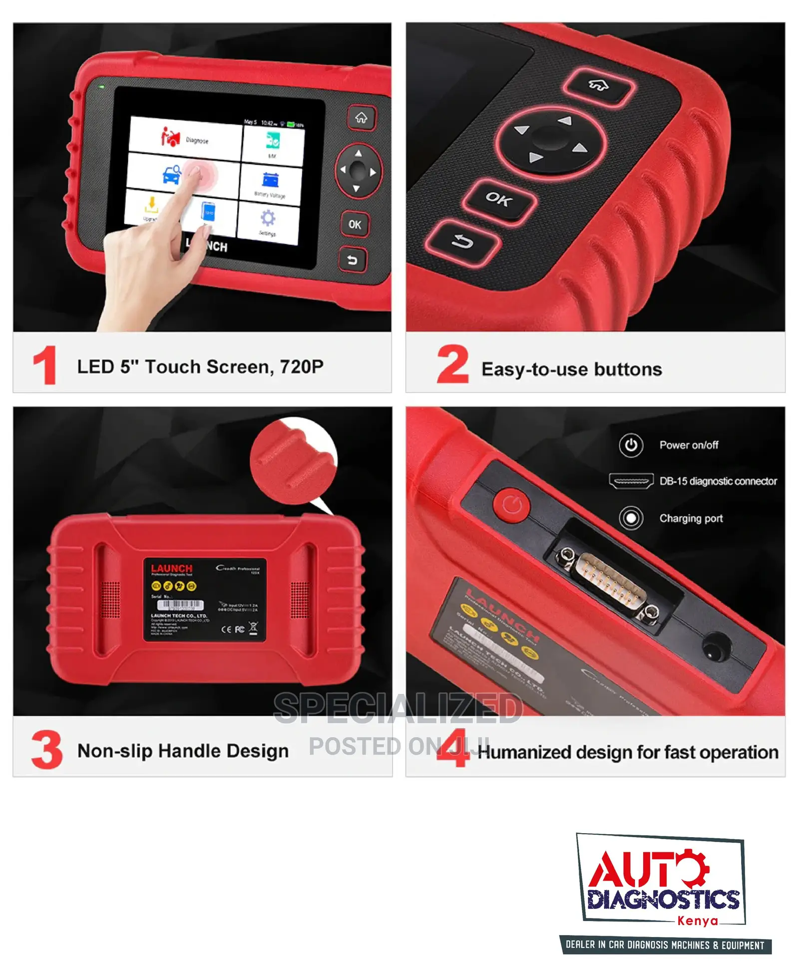 Launch X431 Creader 123x Android Vehicle Diagnosis Machine