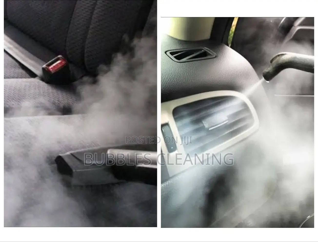 Car Interior Steam Cleaning