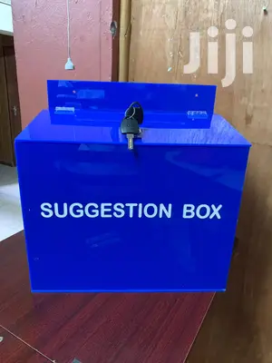 Suggestions Box With Lock and Key