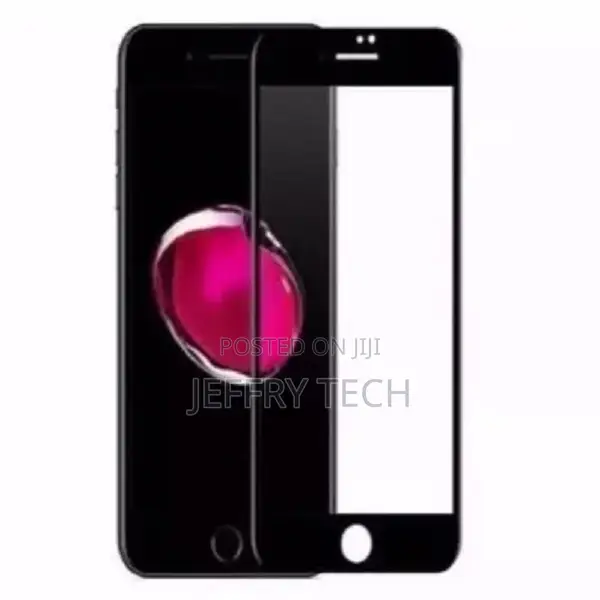 Glass Screen Protector for iPhone 8 - Black