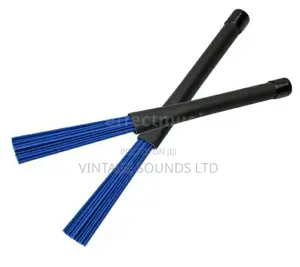 Pair Jaz Drum Brushes Stick Rod Plastic Drumstick