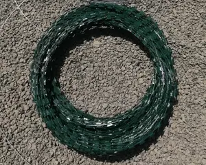 8M Double Galvanised Green Razor Wire