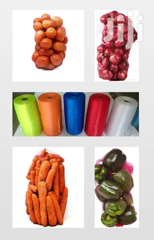 Multipurpose Fruit Vegetable Mesh Net Bags - 100 Pcs