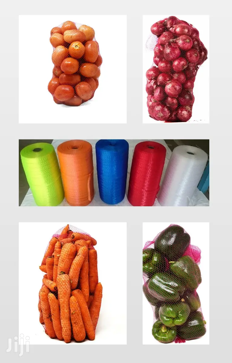 Multipurpose Fruit Vegetable Mesh Net Bags - 100 Pcs