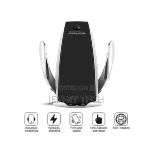 S5 Smart Wireless Car Charger Mount - Black