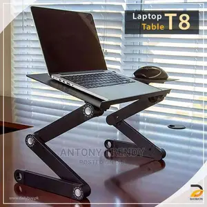 Foldable Aluminum Adjustable Laptop Stand With Fan and Mouse