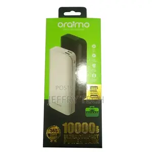 Oraimo 10000mah High-Density Cell Power Bank - White