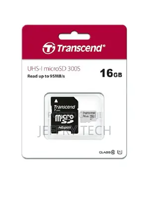 Transcend 16GB 300S UHS-I Microsdhc Memory Card With SD Adapter