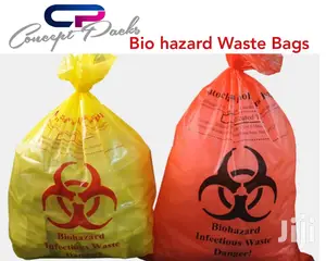 50pcs 24 X 36 Biohazard Medical Waste Bin Liner Garbage Bags