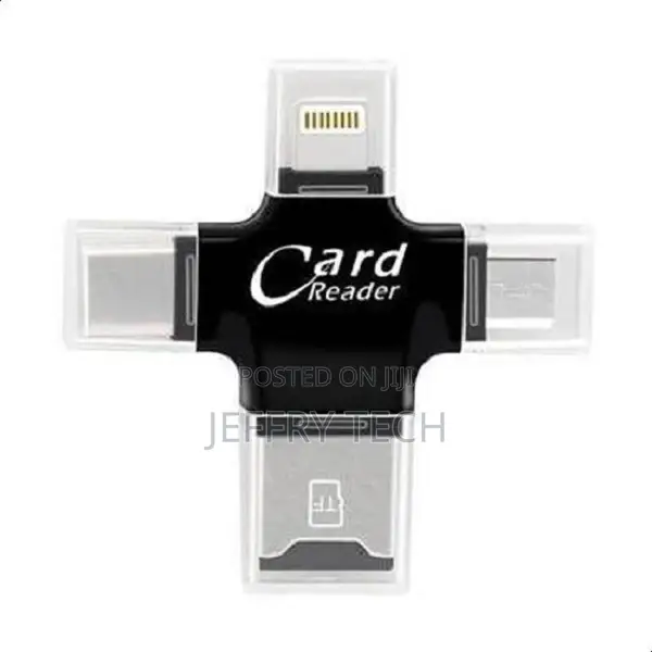 iPhone Multiple USB Card Reader, 4 In 1 Micro SD Card Reader With Type