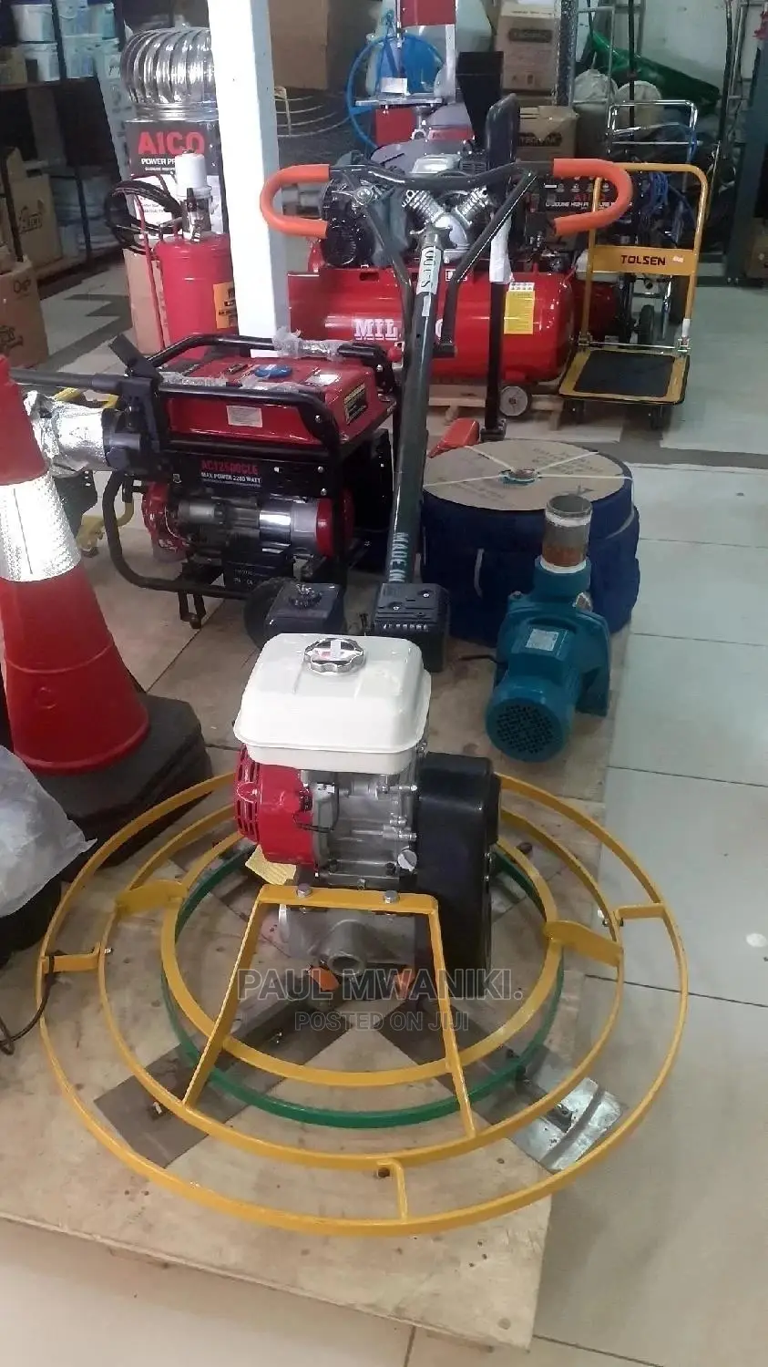 Rental Power Trowel Machine.